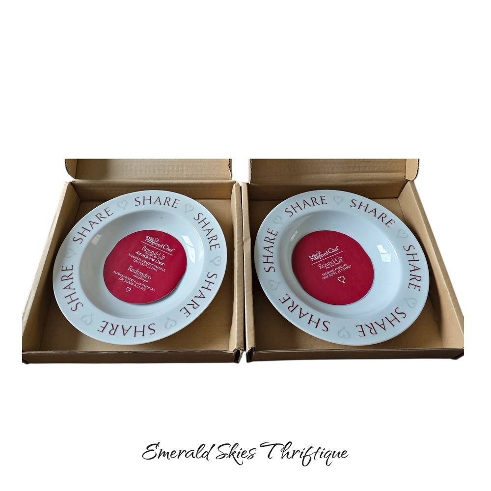 Pampered Chef Round Up share Soup Bowls #2953 New In Box free shipping